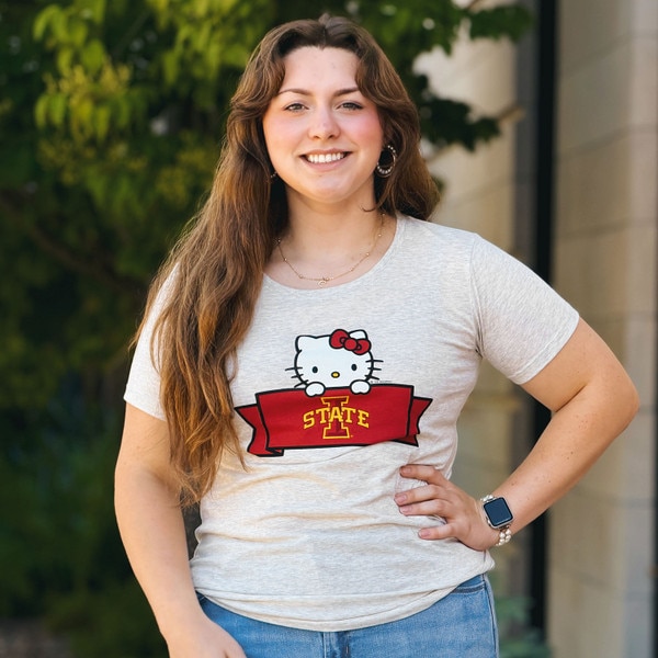 Blue 84 Hello Kitty Midvale Oatmeal Short Sleeve T-shirt